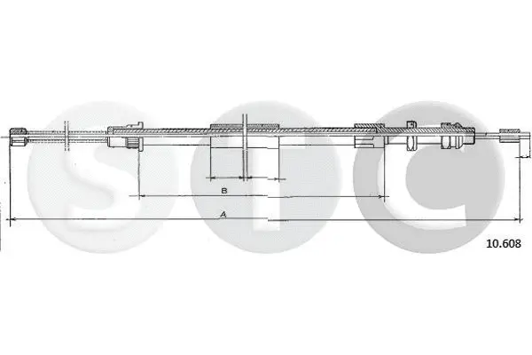 Cable Pull, parking brake (T482767)