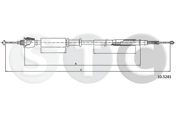 Cable Pull, parking brake (T482179)