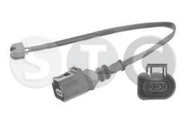 Warning Contact, brake pad wear (T402121)