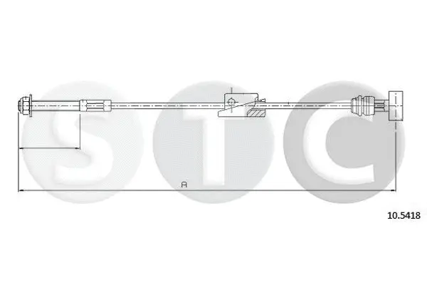 Cable Pull, parking brake (T481836)