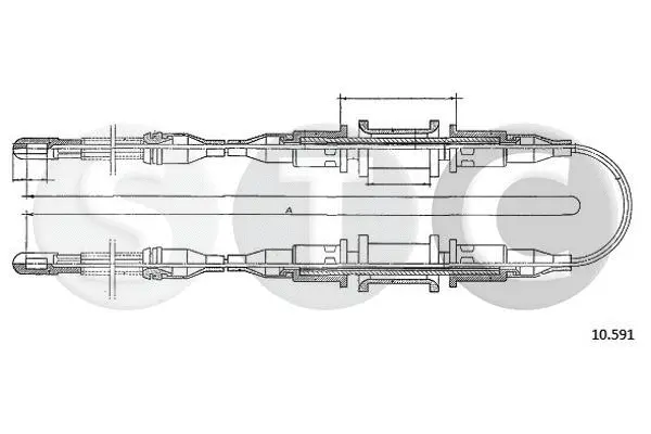 Cable Pull, parking brake (T482461)