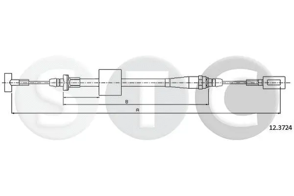 Cable Pull, parking brake (T481394)