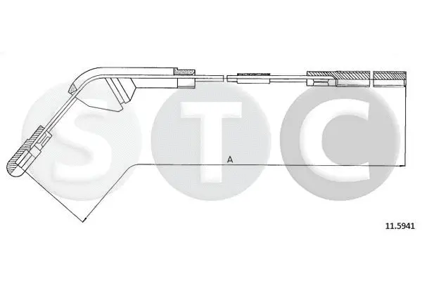 Cable Pull, parking brake (T482501)