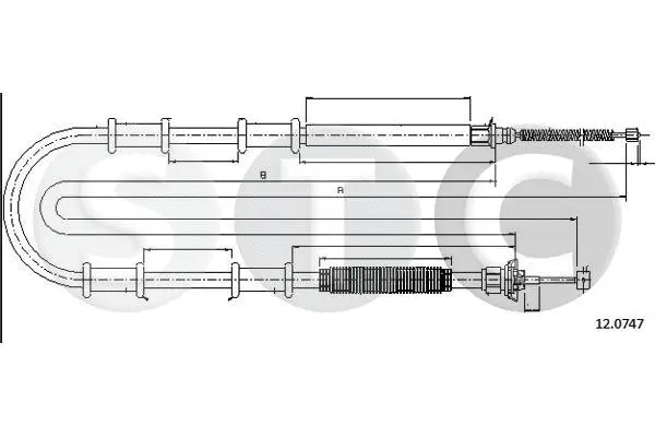 Cable Pull, parking brake (T481389)