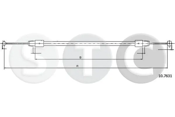 Cable Pull, parking brake (T483754)