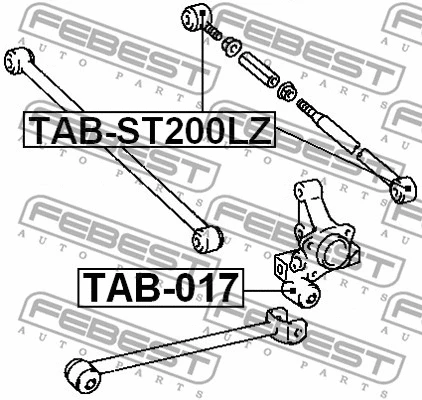 Mounting, control/trailing arm