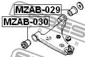 Mounting, control/trailing arm