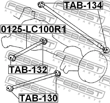 Mounting, control/trailing arm