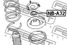 Rolling Bearing, suspension strut support mount