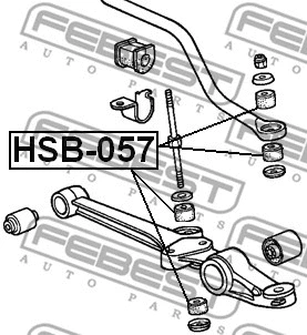 Mounting, axle strut