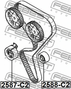 Deflection/Guide Pulley, timing belt