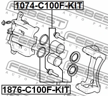 Guide Bolt, brake caliper