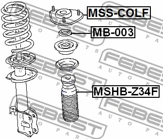 Rolling Bearing, suspension strut support mount