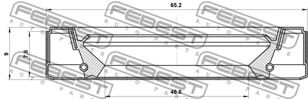 Shaft Seal, drive shaft (95GEY-48650809C)