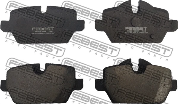 Brake Pad Set, disc brake (1901-E90R)