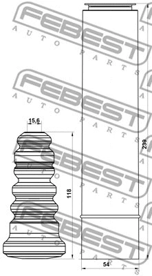 Dust Cover Kit, shock absorber