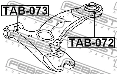 Mounting, control/trailing arm