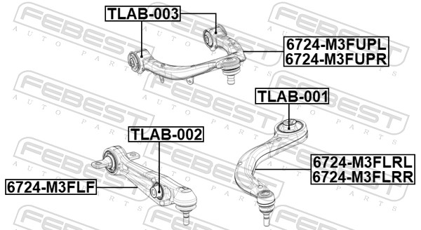 Control/Trailing Arm, wheel suspension