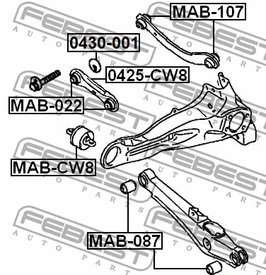 Caster Shim, axle beam