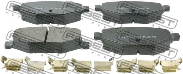 Brake Pad Set, disc brake (2101-AUR)