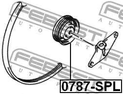 Tensioner Pulley, V-ribbed belt