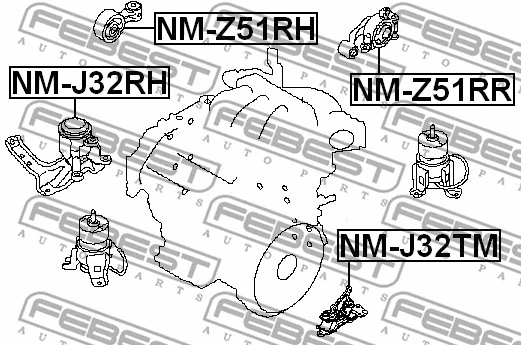 Mounting, automatic transmission
