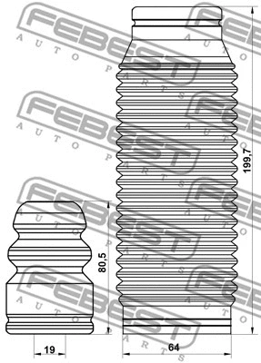 Dust Cover Kit, shock absorber