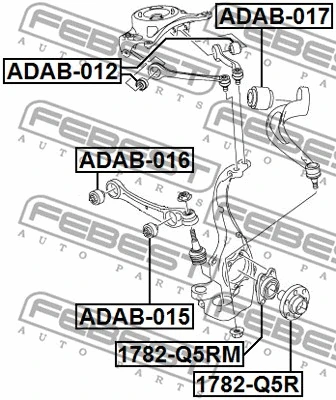 Mounting, control/trailing arm