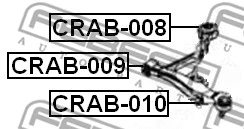 Mounting, control/trailing arm