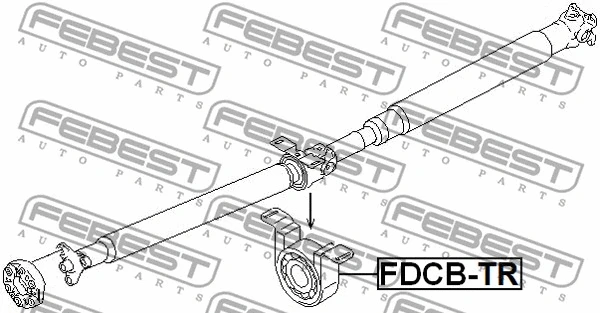 Bearing, propshaft centre bearing