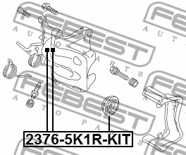 Repair Kit, brake caliper