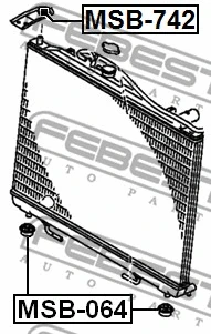 Mounting, radiator