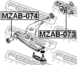 Mounting, control/trailing arm