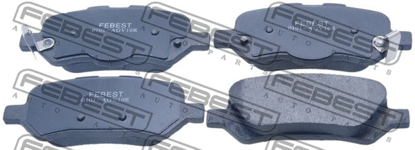 Brake Pad Set, disc brake (0101-AGV10R)