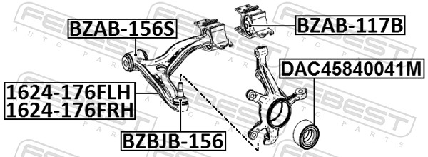 Control/Trailing Arm, wheel suspension