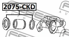 Repair Kit, brake caliper (2075-CKDR)