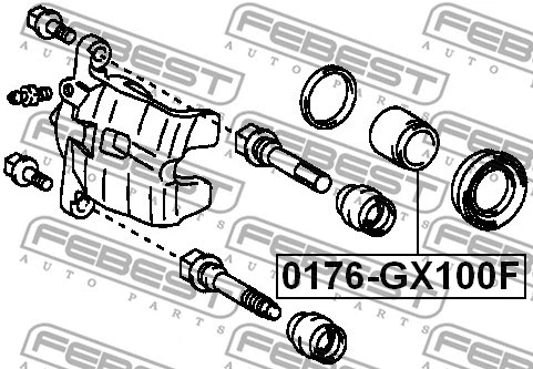 Piston, brake caliper