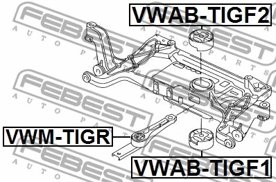 Mounting, engine (VWM-TIGR)