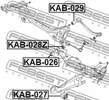 Mounting, control/trailing arm