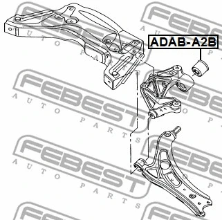 Mounting, control/trailing arm
