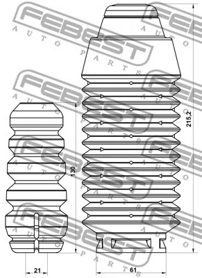 Dust Cover Kit, shock absorber