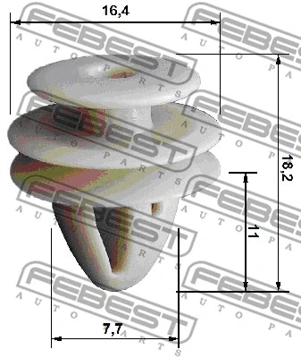 Retaining Clip, door panel