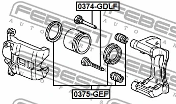 Repair Kit, brake caliper