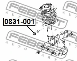 Caster Shim, axle beam