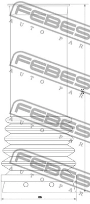 Dust Cover Kit, shock absorber