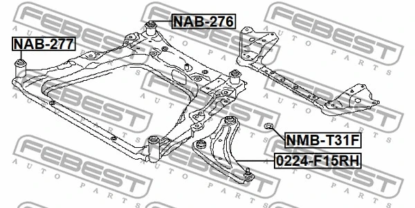 Bushing, axle beam