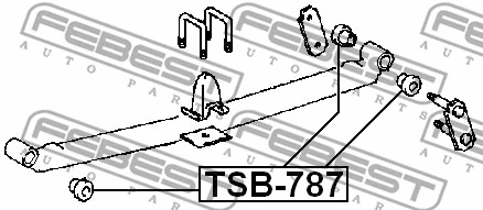 Bushing, leaf spring