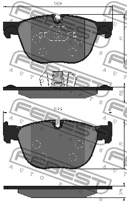 Brake Pad Set, disc brake (1901-E70F)