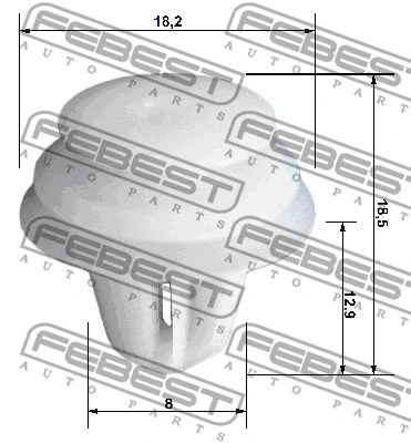 Retaining Clip, door panel