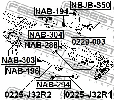 Bushing, axle beam